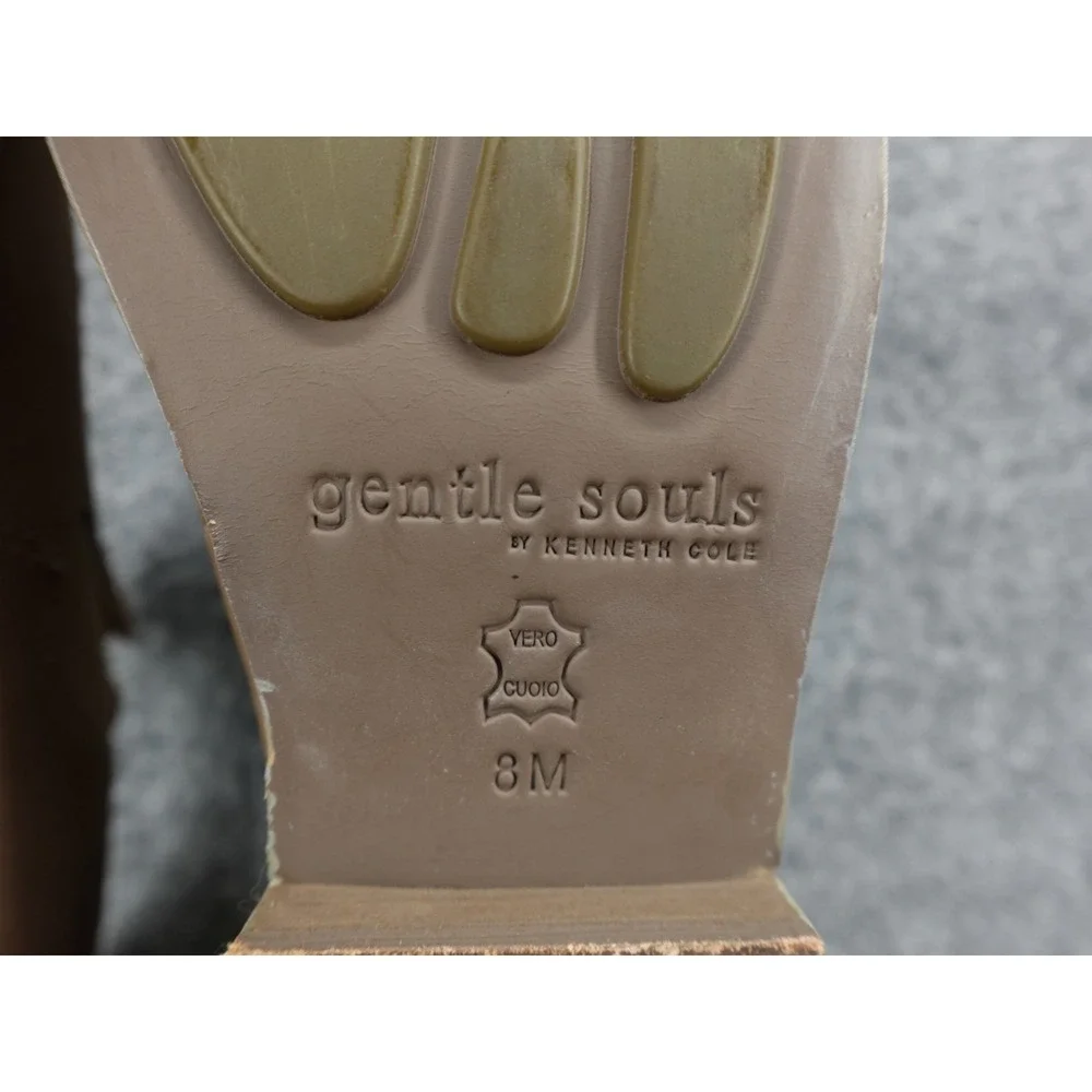 Gentle Souls Kenneth Cole Tan Leather Slip On Loafers Mens Size 8M Comfort Shoes